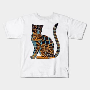 Fauvist Cat Kids T-Shirt